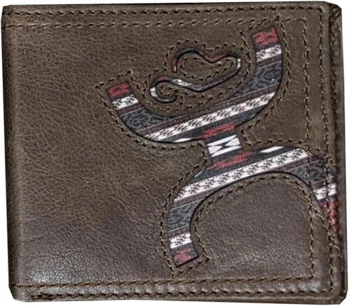 HOOEY Cuero Bi-Fold Hombre, Hands-Up -- Estampado Nómada, Talla única, 2812937