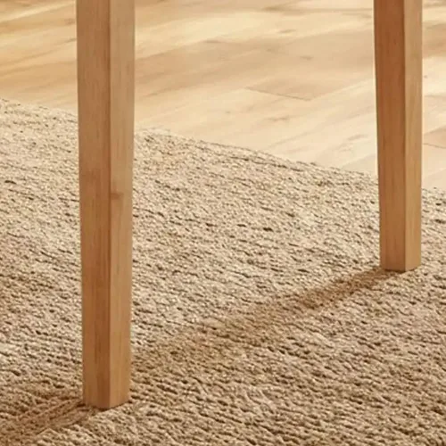 Miniatura 4 de Kings Brand Furniture - Mesa rectangular Kurmer de madera maciza para comedor, roble natural