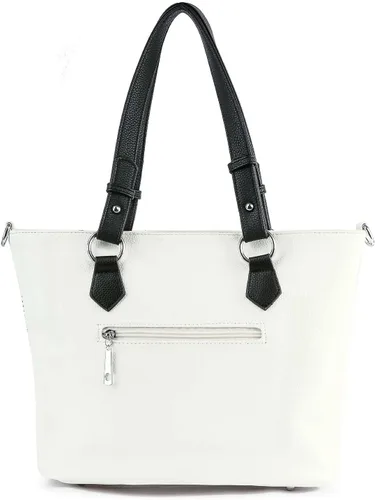 Miniatura 3 de Bolso de mano brillante grande de cuero para mujer, extra grande
