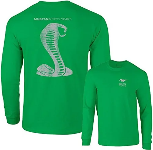 Miniatura 3 de Mustang 50 Years Ford 50 Gray Snake Camiseta de manga larga F & B Carbón vegetal