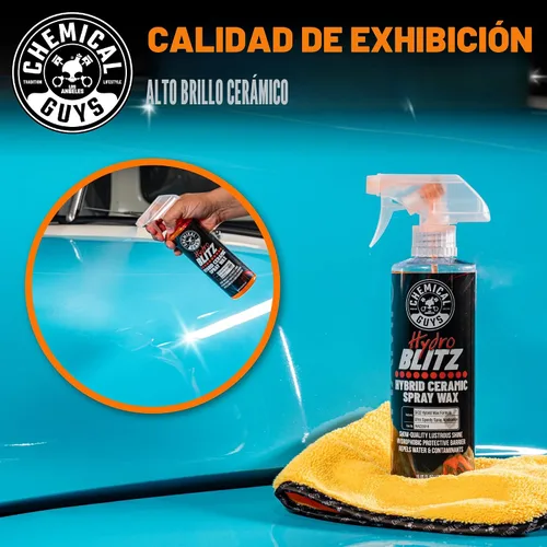 Miniatura 5 de Chemical Guys HydroBlitz Cera de revestimiento cerámico en aerosol con cera de carnauba - Fórmula de aerosol de cera híbrida para autos, camiones
