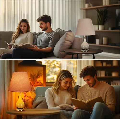 Miniatura 4 de ALUCSET Pantalla de lámpara pequeña, pantalla de tela de barril para lámpara de mesa y luz de pie, 6 pulgadas de diámetro superior x 10 pulgadas