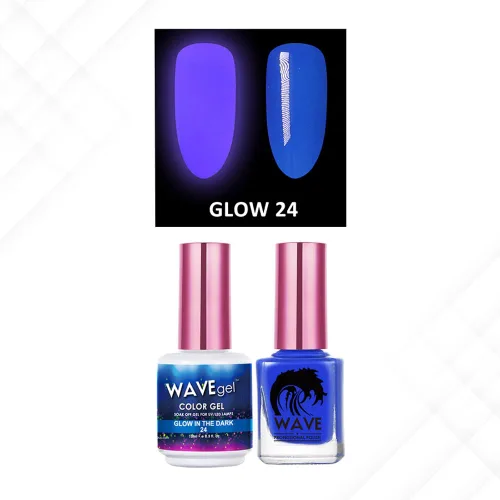 Miniatura 10 de Wavegel WAVEGEL - Juego de gel y esmalte de uñas a juego - Brilla en la oscuridad - # 01