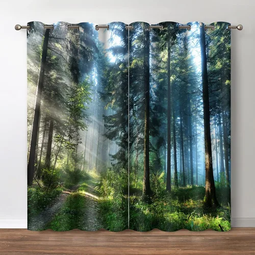 Miniatura 14 de Jekeno - Cortinas opacas retro de música con tema de notas musicales impresas, cortinas decorativas para amantes de la música, dormitorio, sala