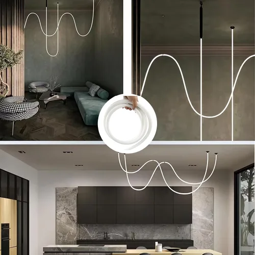 Miniatura 6 de JARBIH Tubo de neón LED redondo de 360 ° de 16.4 pies, canal difusor de silicona, cinta de tubo de neón flexible IP65, cubierta de tira de luz