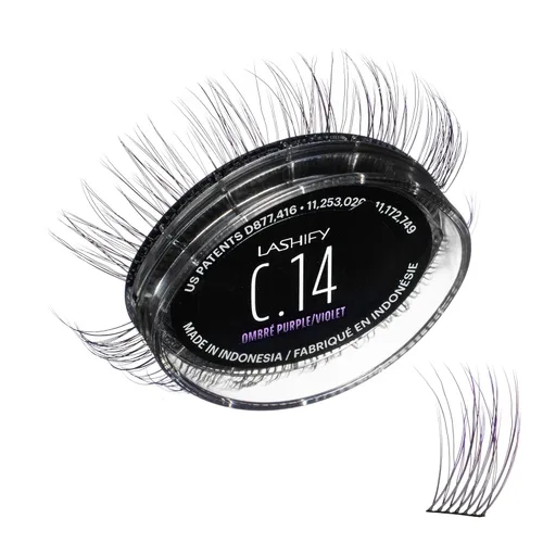 Miniatura 17 de Lashify Curl - Extensiones de pestañas Gossamer DIY de 0.394 pulgadas, color negro, pestañas postizas fáciles para un aspecto natural