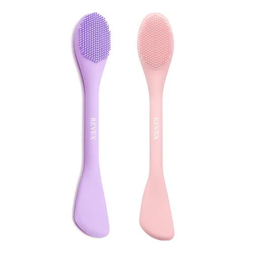 Miniatura 10 de REVEX Aplicador de máscara facial de silicona, limpiador facial, exfoliante de poros, 2 cepillos de limpieza de poros, cepillos de limpieza facial