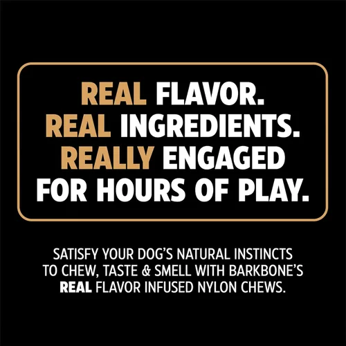 Miniatura 3 de Pet Qwerks Barkbone Flavorit - Hueso con sabor a mantequilla de maní – Superficie rellenable para untes; juguetes resistentes y duraderos