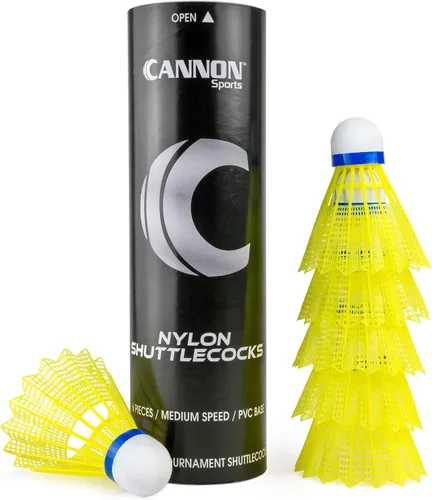 Miniatura 7 de Cannon Sports Volantes de bádminton – Pájaros de bádminton de nailon de velocidad media – Volantes de plástico duradero para bádminton en interiores