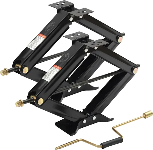 Miniatura 11 de Estabilizador de Gato de Tijera para RV 6500lb Trabajo Pesado 24" Estabilizador de Remolque RV Gato de Tijera Nivelador para Remolque Camper