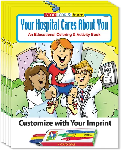 Miniatura 7 de ZOCO - Libros para colorear Your Hospital Cares About You (paquete de 25 unidades, sin crayones) - Juegos educativos, rompecabezas, actividades