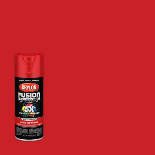 Miniatura 180 de Krylon Fusion - Pintura en aerosol adhesiva todo en uno para uso en interiores y exteriores, 12 onzas, aluminio