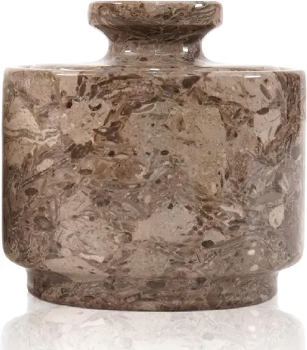 Miniatura 8 de MARBLOUS KRAFTS Bodega de sal de mármol con tapa, soporte de sal marinara de 3 pulgadas para mostrador, caja de sal y recipiente de sal de piedra