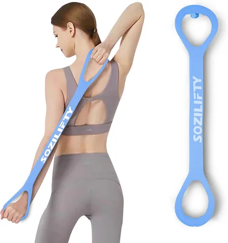 Figura 8 banda de resistencia (mejorada), banda elástica, bandas elásticas, con bolsa de almacenamiento, para brazo, hombro, espalda, entrenamiento