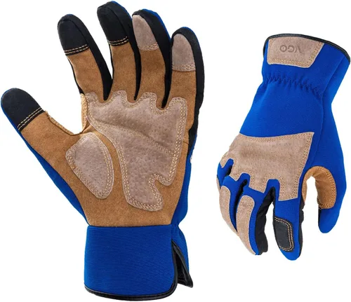 Miniatura 10 de Vgo... 1 par de guantes de jardinería para hombre, guantes de trabajo de seguridad, a prueba de pinchazos, a prueba de espinas, pantalla táctil