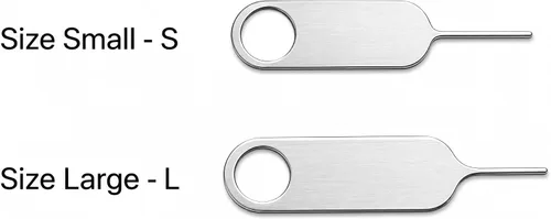 Miniatura 3 de Paquete de 2 herramientas de extracción de tarjeta SIM, pin eyector SIM para iPhone, Samsung, Google Pixel, herramienta de expulsión de bandeja SIM