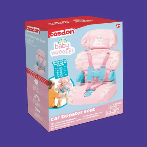 Miniatura 8 de Cadson Silla elevadora para auto con cinturón de seguridad para muñecas y animales de peluche. Lleve a su amigo favorito de paseo. Juguete de Rosa