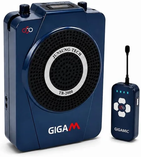 TB2000 40W 2.4GHz, 5.2GHz, 5.8GHz Amplificador de voz portátil inalámbrico de 3 bandas con un transmisor inalámbrico, 4 tipos de micrófonos, bolsa,