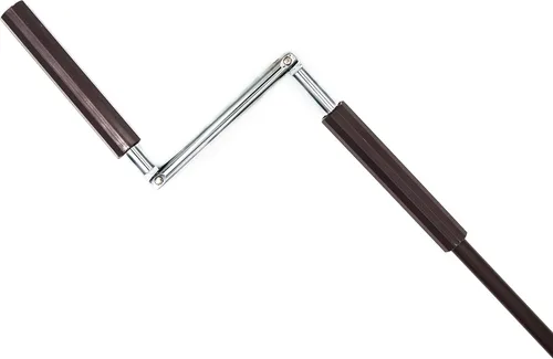 Miniatura 4 de UD - Repuesto universal para instalación de parasol en exteriores e interiores, accesorios para persianas enrollables (marrón, manivela)