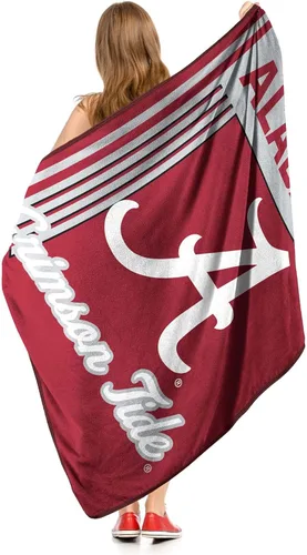 Miniatura 3 de Alabama Crimson Tide - Manta tipo throw de 46" x 60" pulgadas con licencia oficial de la NCAA - Manta de lana polar súper suave y liviana