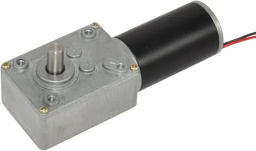 Miniatura 2 de Pequeño motor de engranaje helicoidal reversible de 35 RPM DC de alto par de 12 voltios para reemplazo de impulsión de barbacoa