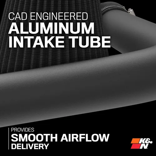 Miniatura 5 de K&N Sistema de admisión de aire frío: Filtro de aire de alto flujo, aumento del rendimiento y remolque: Compatible con Ford 2011-2015: F250, F350