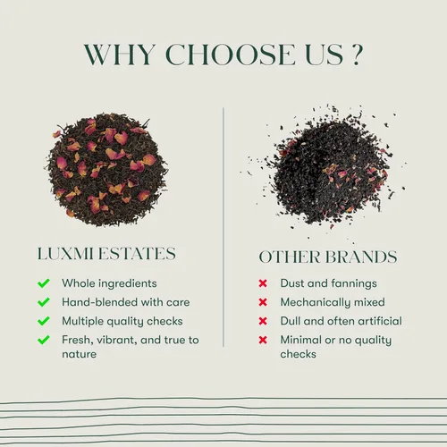 Miniatura 5 de Luxmi Estates African Rose - Té de rosa orgánico de hibisco (25 bolsas de té), sin cafeína, para desintoxicación, limpieza y digestión, con té