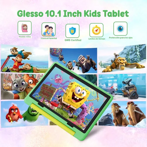 Miniatura 3 de Tablet para niños, tableta Android 15 con pantalla HD, 10.1 pulgadas, control parental y modo para niños, octa-núcleo, certificado GMS, 20 GB de RAM