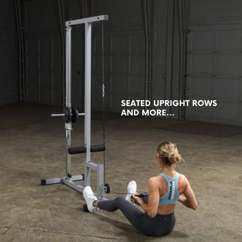 Miniatura 5 de Powerline by Body-Solid LAT - Máquina desplegable para gimnasio en casa con poleas altas y bajas, construcción de acero de calibre pesado, incluye