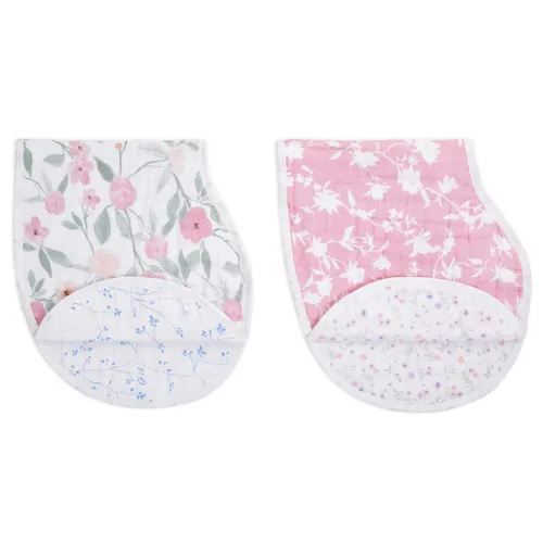 Miniatura 8 de aden + anais Babero Burpy, 100% muselina de algodón, suave absorbente, 4 capas, paño para eructos multiusos y babero, 22.5 x 11 pulgadas, paquete