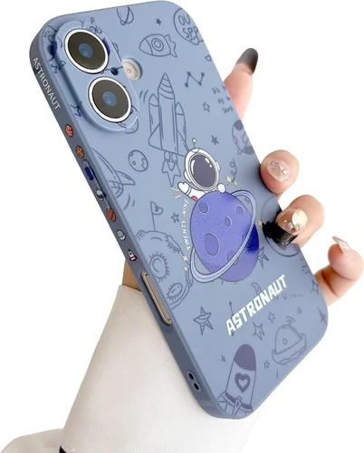 Miniatura 20 de Yonds Queen para iPhone 7 Plus / 8 Plus, linda funda con diseño de astronauta de dibujos animados, elegante parachoques de TPU suave, protectora