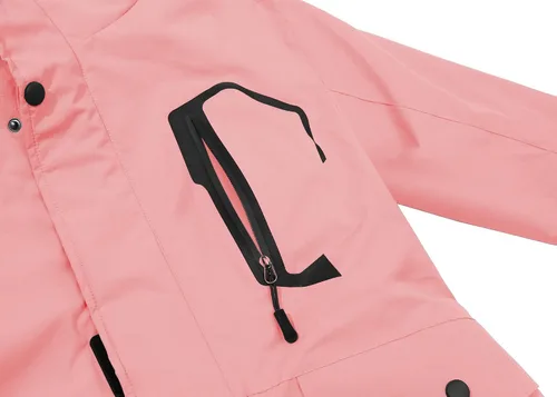 Miniatura 5 de Spmor - Chaqueta de esquí impermeable para mujer, para montaña, lluvia, abrigo de invierno, a prueba de viento, con capucha