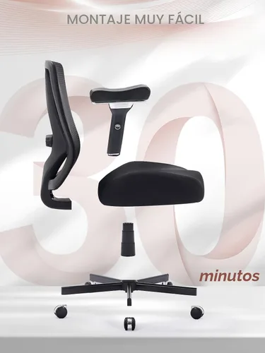 Miniatura 9 de Silla de oficina grande y alta de 700 libras, silla de escritorio ergonómica con cojín grueso de ancho, silla de oficina de malla ejecutiva