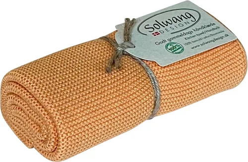 Miniatura 12 de Solwang Toallas de mano de cocina de algodón danés 100% algodón orgánico, hechas en la India (amarillo brillante orgánico)