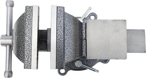 Miniatura 27 de KAKA INDUSTRIAL Prensas de banco de 3 pulgadas de ancho de mandíbula, apertura de mandíbula de 3.5 pulgadas, Base giratoria resistente