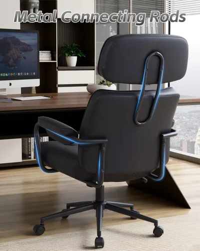 Miniatura 7 de Silla de oficina grande y alta de 500 libras, silla de escritorio cómoda, silla de computadora de gran tamaño extra ancha, sillas modernas
