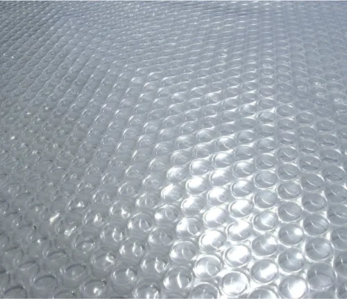 Miniatura 2 de Blue Wave Cubierta solar ovalada para piscina de 12 x 24 pies, transparente de 12 mil, cubierta solar para piscina sobre el suelo, manta térmica