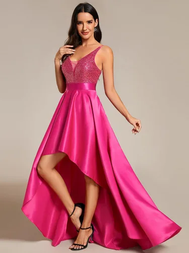 Miniatura 4 de Ever-Pretty Vestido de fiesta largo con cuello en V para mujer, 0667