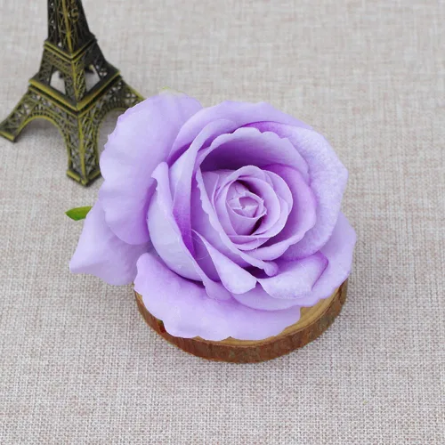 Miniatura 16 de 10 piezas de flores artificiales sin tallo de 3.9 in de cabeza de rosas artificiales estéticas para bodas, ramos, guirnaldas