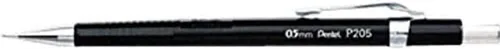 Miniatura 4 de Pentel Sharp Lápiz mecánico de 0.5 mm, paquete de 5 lápices mecánicos negros