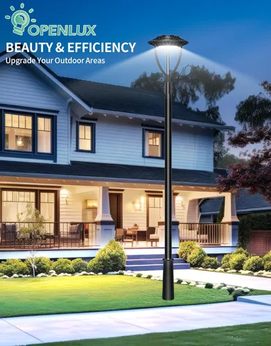 Miniatura 37 de Luz LED para poste superior, certificación ETL, 80 W, 64 W, 48 W, ajustable, 3 CCT, luces de poste para exteriores ajustables con fotocélula IP65