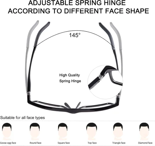 Miniatura 4 de YIMI Lentes fotocromáticos con bloqueo de luz azul, antifatiga ocular, para computadora, juegos, bloqueo de pantalla de luz azul, para hombres