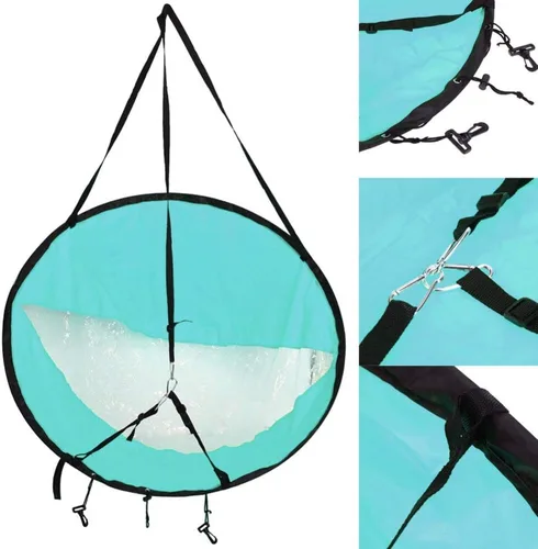 Miniatura 3 de Kit de vela de kayak, 42 pulgadas, duradero, a favor del viento, tabla de remo emergente instantánea para kayak, barco, velero, canoa