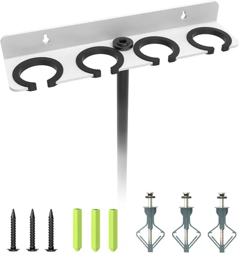 Miniatura 9 de Soporte de micrófono múltiple para micrófonos con cable e inalámbricos, soporta hasta 4 micrófonos, organizador de micrófono múltiple para soporte