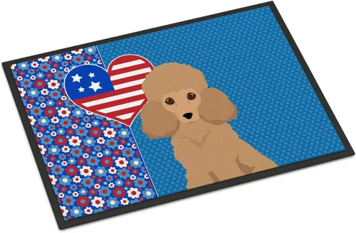 Miniatura 99 de Caroline's Treasures WDK5119JMAT Airedale Terrier USA - Tapete para interiores o exteriores, 24 x 36 pulgadas, tapete para puerta delantera