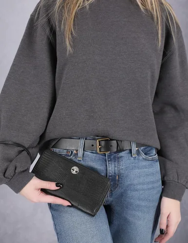 Miniatura 2 de Timberland - Cartera de piel con cremallera de interferencia de radiofrecuencia (RFID) para mujer, con correa para la muñeca