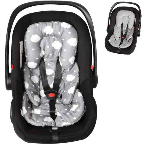 Miniatura 9 de Cojines de apoyo infantil, inserción para asientos de coche, cojines de cochecito, negro