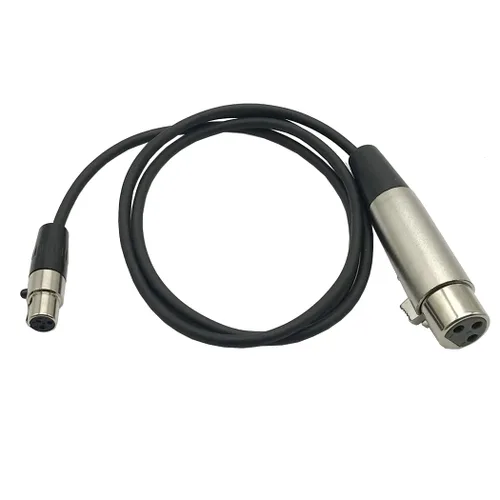 Miniatura 4 de Cable de micrófono Mini XLR (TA3F) de 3 pines hembra a XLR hembra Cable de micrófono de solapa Pro (1 pie)