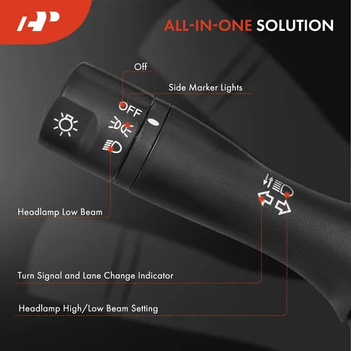 Miniatura 3 de Interruptor de señal de giro A-Premium, atenuador de faros, luz de estacionamiento, conjunto de palanca del interruptor de limpiaparabrisas