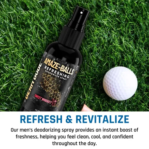 Miniatura 27 de Derm Dude Amaze Ball - Desodorante en aerosol para hombres Spray antirozaduras para ingle y saco con DeoPlex y aloe vera Control de olores
